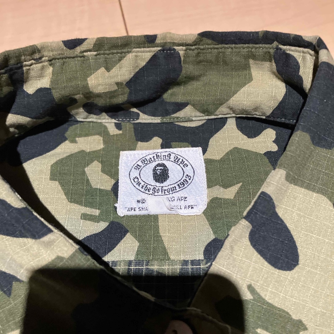 A BATHING APE - 初期 APE ソルジャー カモフラシャツ 迷彩 A BATHING APE - 初期 APE ソルジャー カモフラシャツ 迷彩