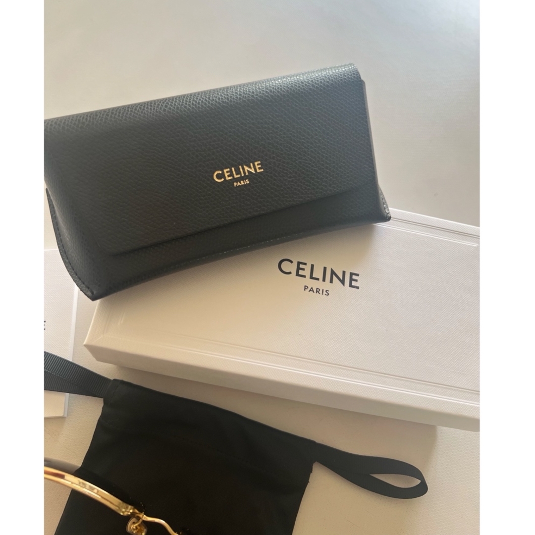 CELINE - 新品未使用 CELINE ブラウン スクエア サングラスの CELINE - 新品未使用 CELINE ブラウン スクエア サングラスの