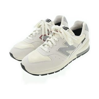 New Balance - New Balance スニーカー 23.5cm 白xライトグレー New Balance - New Balance スニーカー 23.5cm 白xライトグレー
