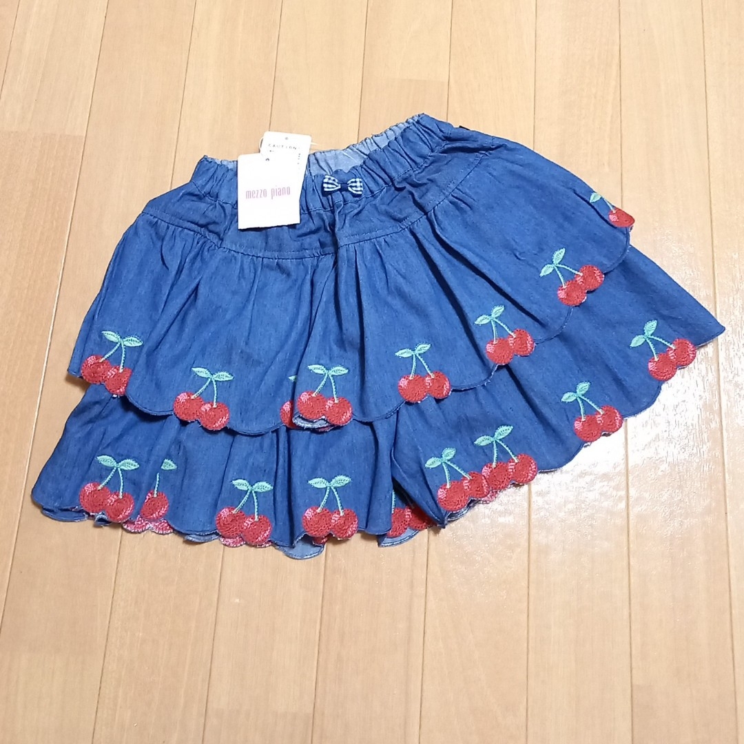 mezzo piano - 新品タグ付き◇ メゾピアノ チェリー スカラップ mezzo piano - 新品タグ付き◇ メゾピアノ チェリー スカラップ
