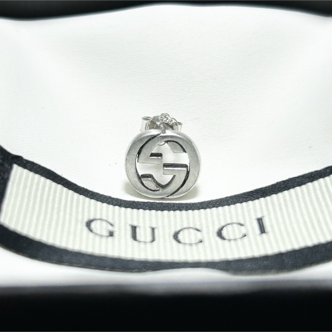 GUCCI - GUCCI グッチ インターロッキング ピアス 片耳 ブランド GUCCI - GUCCI グッチ インターロッキング ピアス 片耳 ブランド
