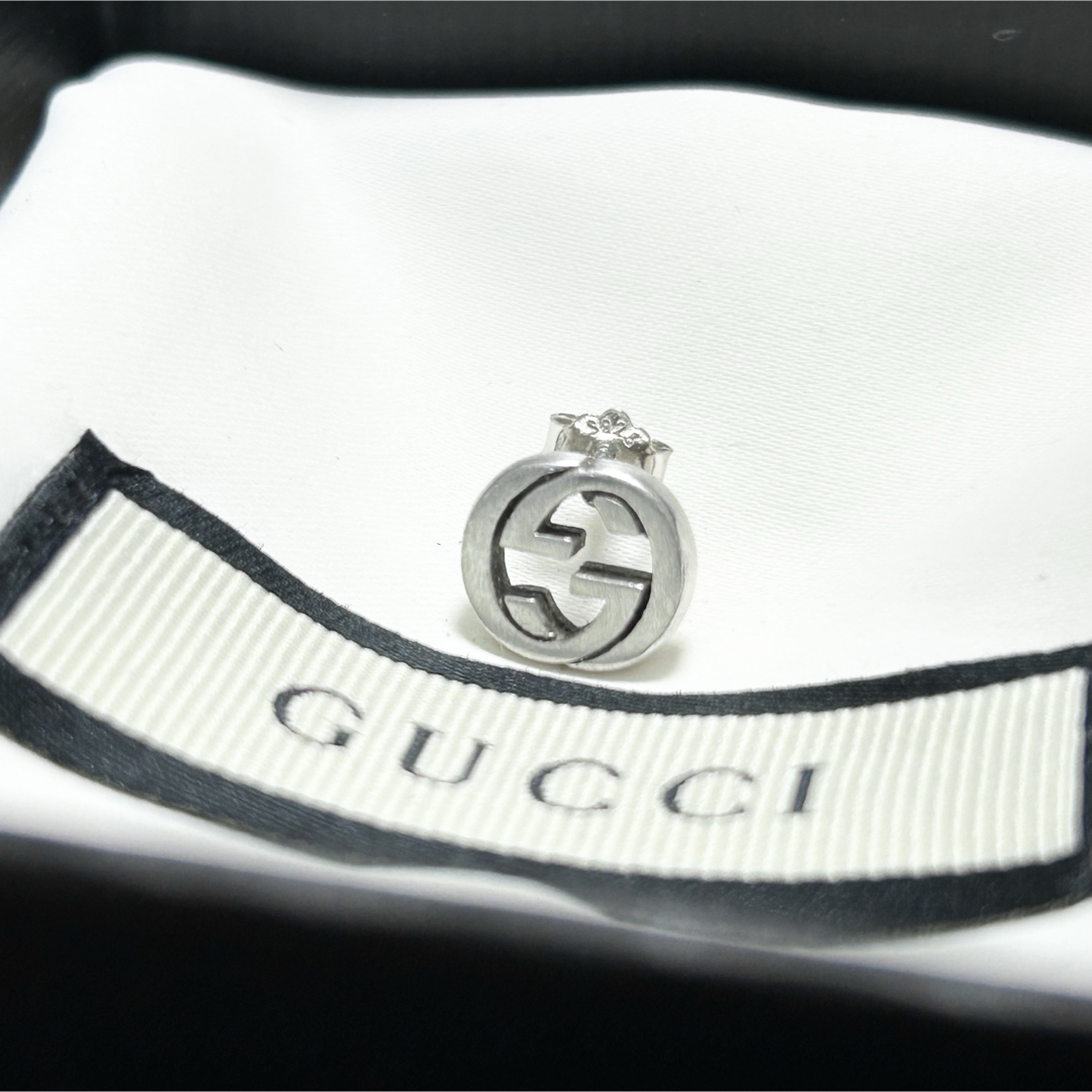 GUCCI - GUCCI グッチ インターロッキング ピアス 片耳 ブランド GUCCI - GUCCI グッチ インターロッキング ピアス 片耳 ブランド