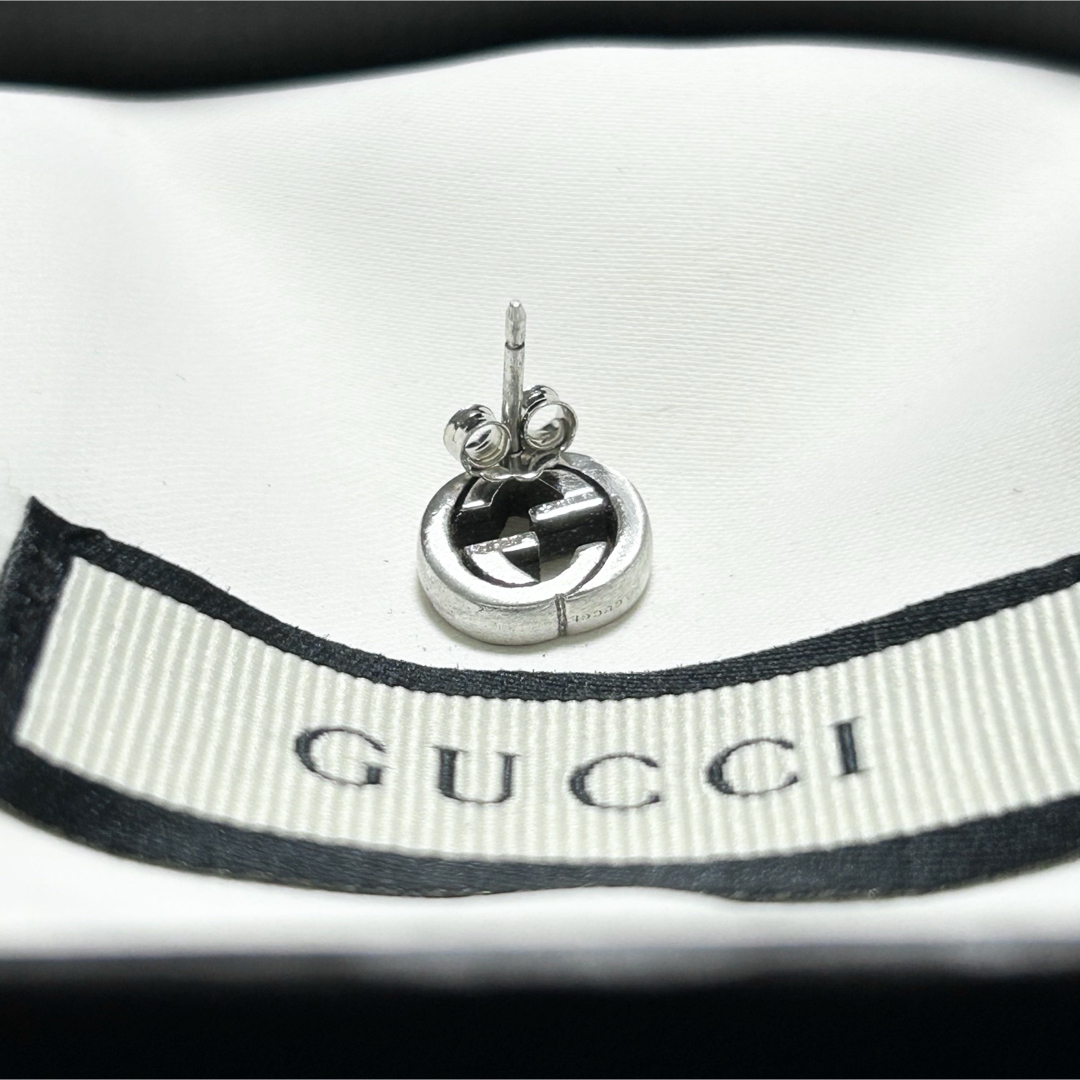 GUCCI - GUCCI グッチ インターロッキング ピアス 片耳 ブランド GUCCI - GUCCI グッチ インターロッキング ピアス 片耳 ブランド