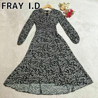 FRAY I.D - FRAY I.D 長袖ロングワンピース 花柄 ふんわり袖 FRAY I.D - FRAY I.D 長袖ロングワンピース 花柄 ふんわり袖