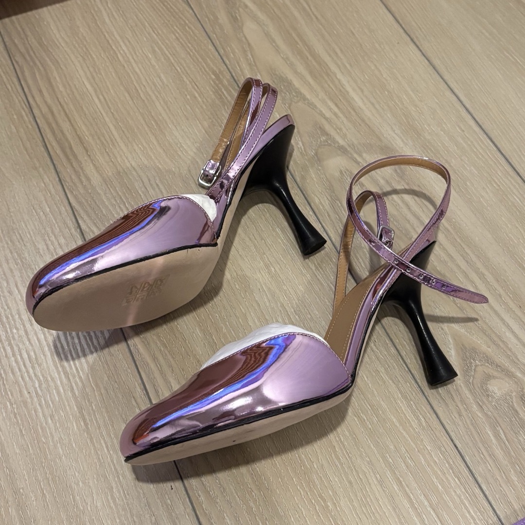 LOEWE - ロエベ パープル サンダル ヒールシューズの通販 by T's LOEWE - ロエベ パープル サンダル ヒールシューズの通販 by T's