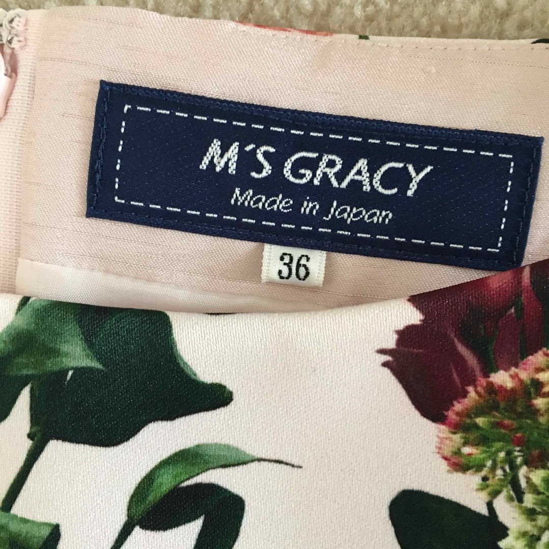 M'S GRACY - ⭐️ M'S GRACY エムズグレイシー 花柄ワンピース36 M'S GRACY - ⭐️ M'S GRACY エムズグレイシー 花柄ワンピース36