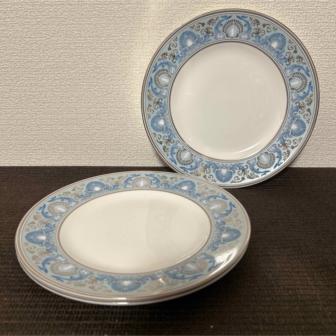 WEDGWOOD - ウェッジウッド ドルフィン ブルー デザートプレート WEDGWOOD - ウェッジウッド ドルフィン ブルー デザートプレート