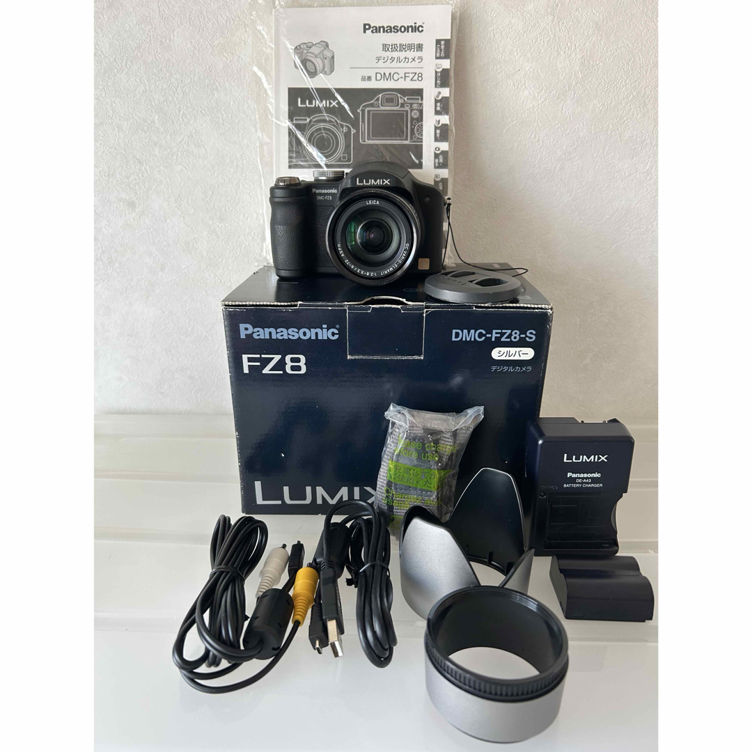 デジタルカメラ パナソニック DMC-FZ8 ブラック 電池、充電器 デジタルカメラ パナソニック DMC-FZ8 ブラック 電池、充電器