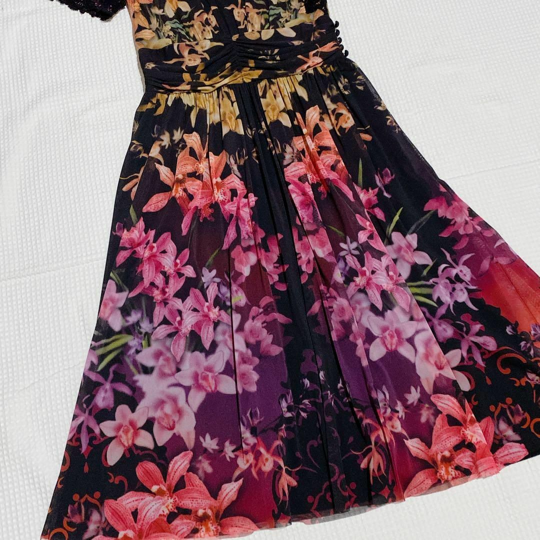 VIVIENNE TAM - 美品✨VIVIENNE TAM マオカラー ワンピース 花柄 VIVIENNE TAM - 美品✨VIVIENNE TAM マオカラー ワンピース 花柄