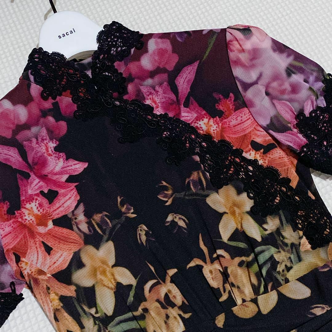 VIVIENNE TAM - 美品✨VIVIENNE TAM マオカラー ワンピース 花柄 VIVIENNE TAM - 美品✨VIVIENNE TAM マオカラー ワンピース 花柄