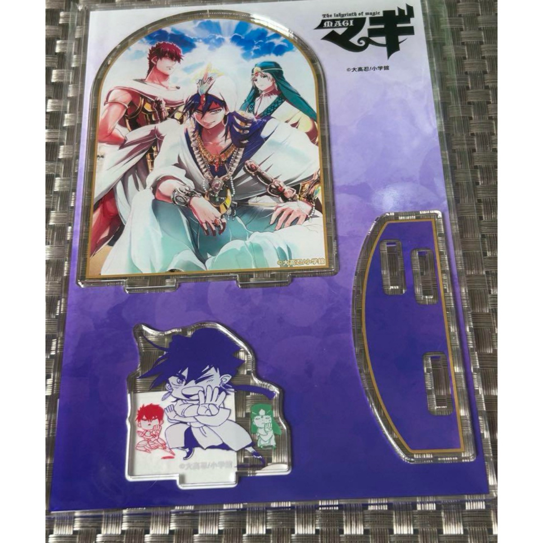 マギ アクリルスタンド シンドリア シンドバッド ジャーファル マスルール エンタメ/ホビーのアニメグッズ(その他)の商品写真