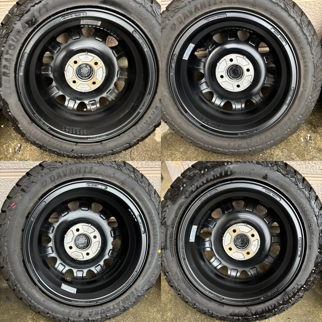 TOPY ランドフット SWZ 14インチホイール・ATタイヤ 2本セット② TOPY ランドフット SWZ 14インチホイール・ATタイヤ 2本セット②