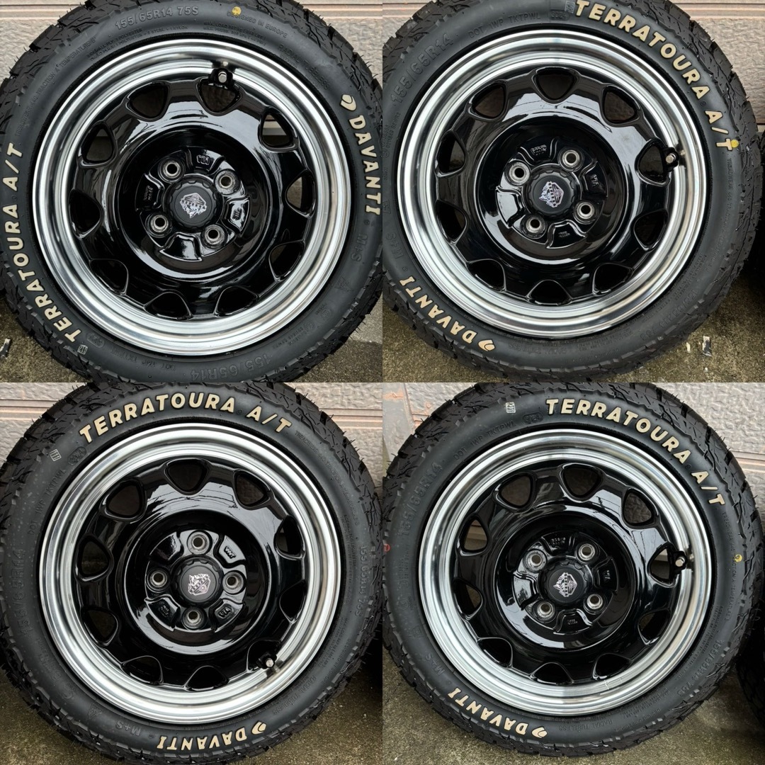 TOPY ランドフット SWZ 14インチホイール・ATタイヤ 2本セット② TOPY ランドフット SWZ 14インチホイール・ATタイヤ 2本セット②