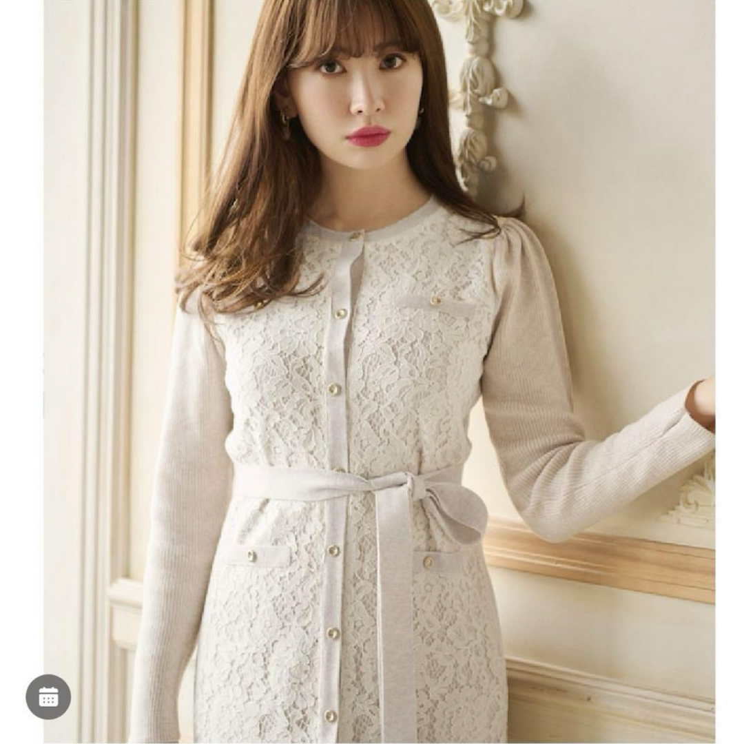 Her lip to - Herlipto Victoria Lace Belted Knit Dressの通販 Her lip to - Herlipto Victoria Lace Belted Knit Dressの通販