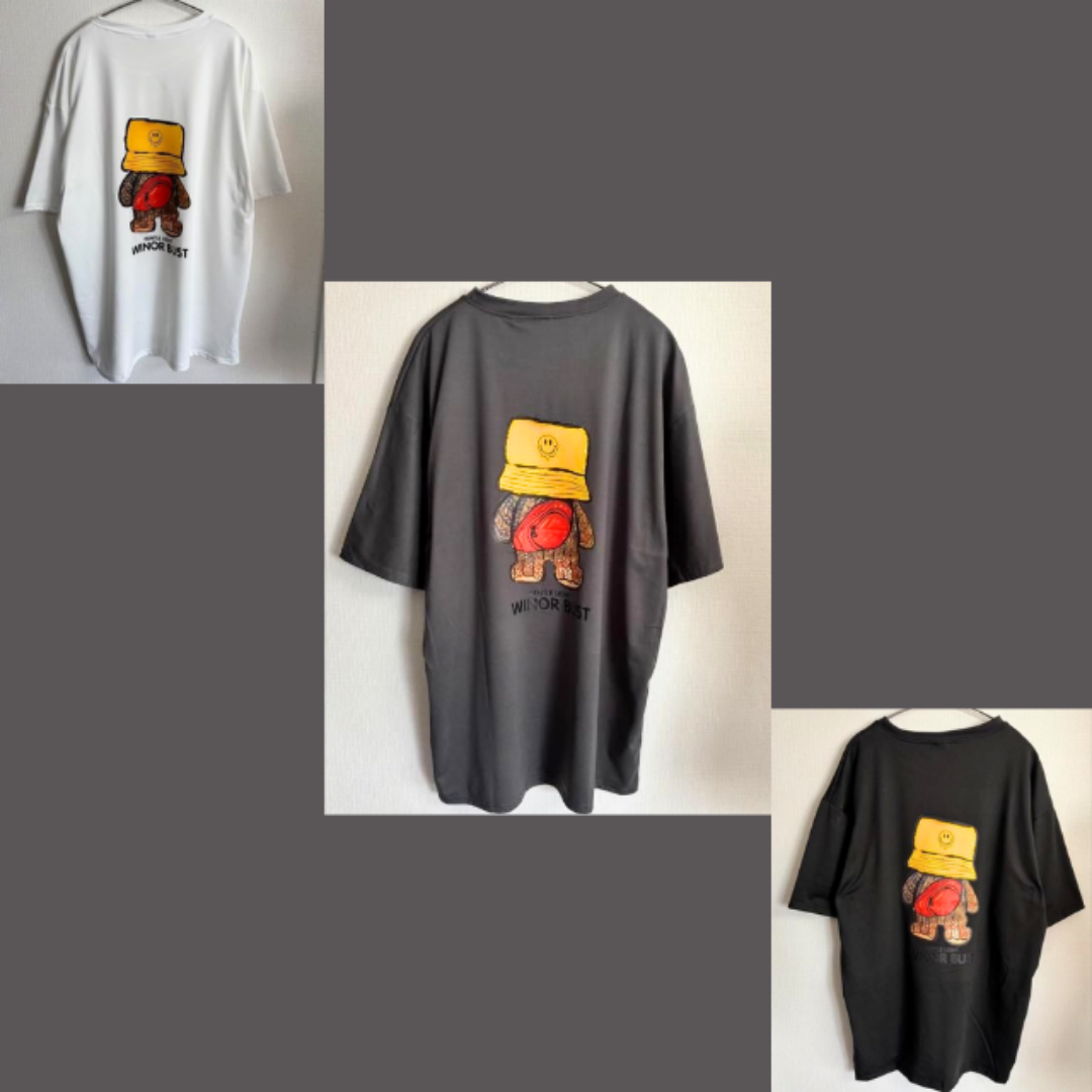 ニコちゃん イラスト Tシャツ オーバーサイズ メンズ ニコちゃん イラスト Tシャツ オーバーサイズ メンズ