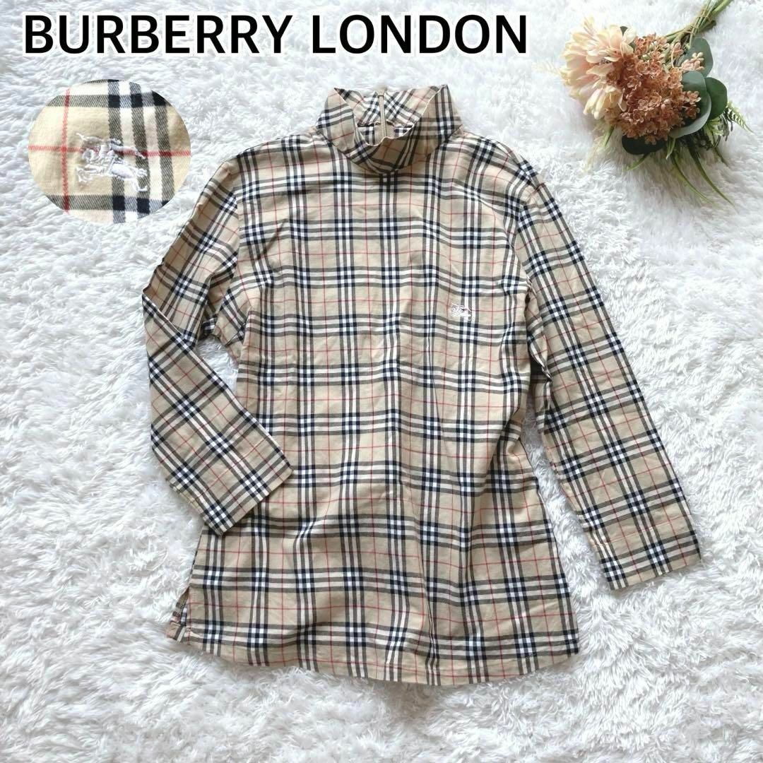 BURBERRY - バーバリーロンドン ブラウス シャツ スタンドカラー BURBERRY - バーバリーロンドン ブラウス シャツ スタンドカラー