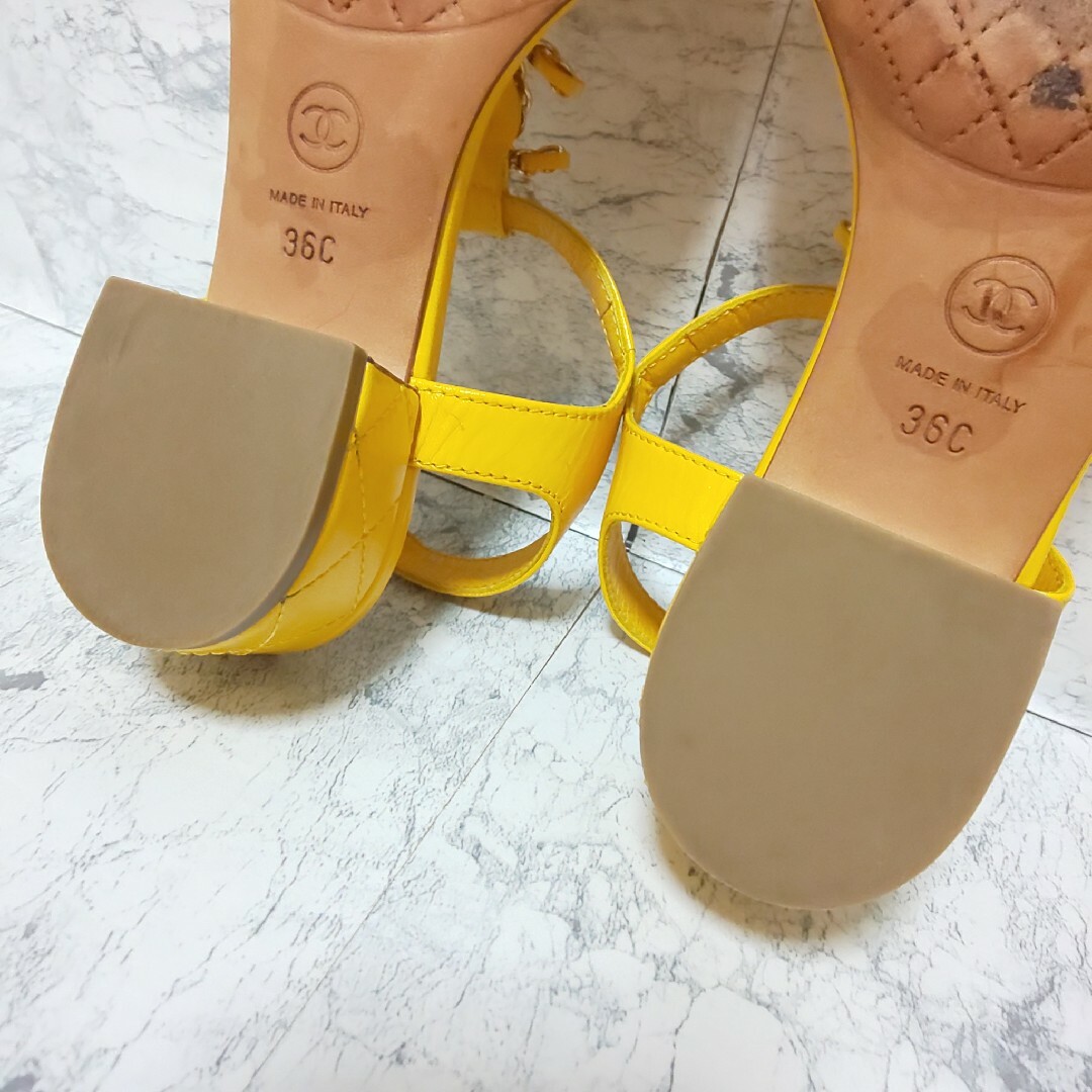 CHANEL - CHANEL ココマーク トングサンダル キルティング 36 CHANEL - CHANEL ココマーク トングサンダル キルティング 36