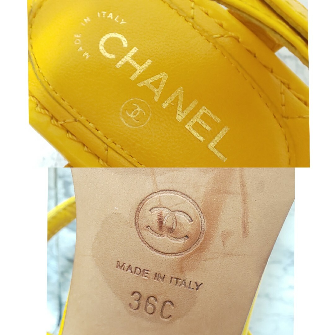 CHANEL - CHANEL ココマーク トングサンダル キルティング 36 CHANEL - CHANEL ココマーク トングサンダル キルティング 36