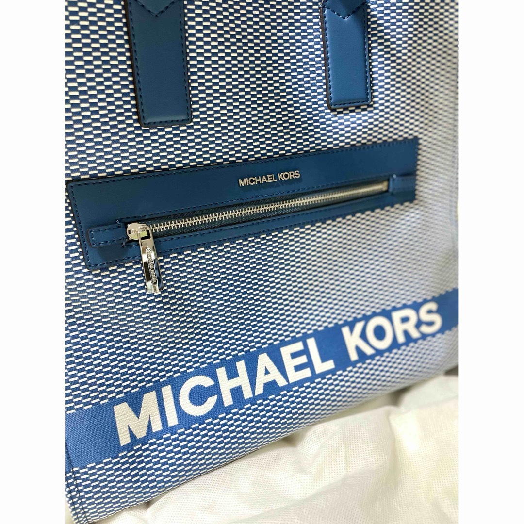 MICHAEL KORS - MICHAEL KORS KENLY NS トート ラージ ブルー MICHAEL KORS - MICHAEL KORS KENLY NS トート ラージ ブルー