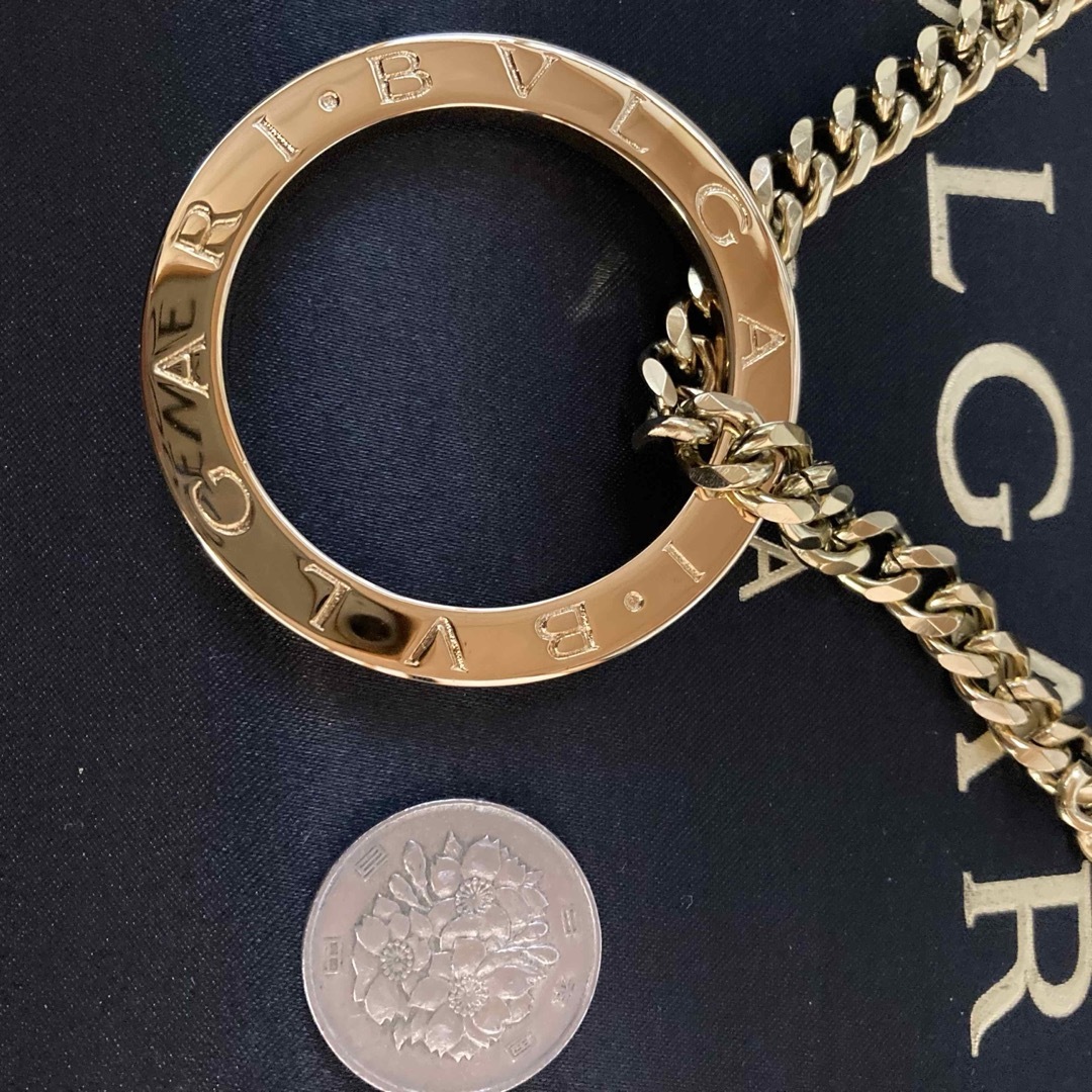 BVLGARI - ブルガリ ボリュームフルロゴチャームネックレス 喜平 BVLGARI - ブルガリ ボリュームフルロゴチャームネックレス 喜平