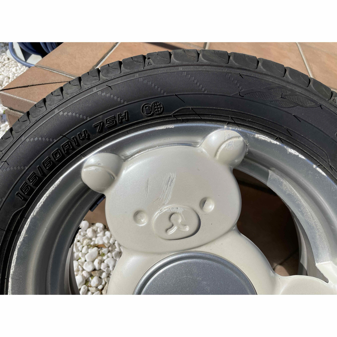 MLJ リラックマホイール 14x4.5 4-100の通販 by すーちゃん's MLJ リラックマホイール 14x4.5 4-100の通販 by すーちゃん's