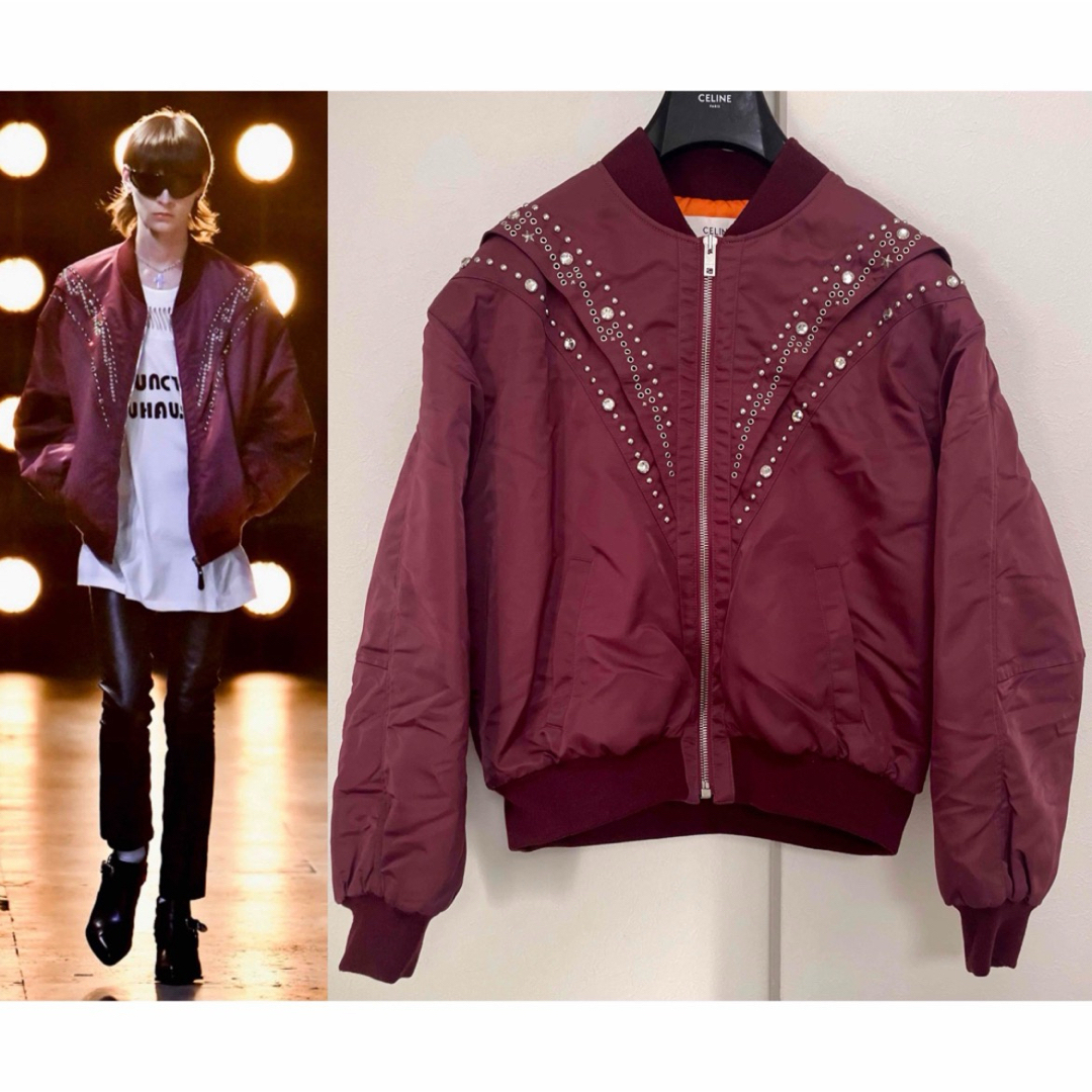 CELINE - 23SS Celine ビジュー スタッズ ボンバージャケット CELINE - 23SS Celine ビジュー スタッズ ボンバージャケット