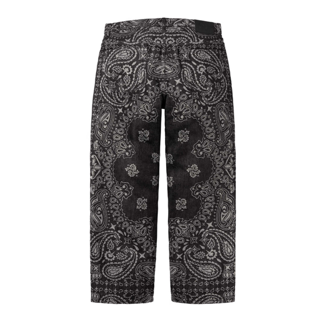 Supreme - Supreme Bandana Jacquard Baggy Jean 黒 36の通販 by Supreme - Supreme Bandana Jacquard Baggy Jean 黒 36の通販 by