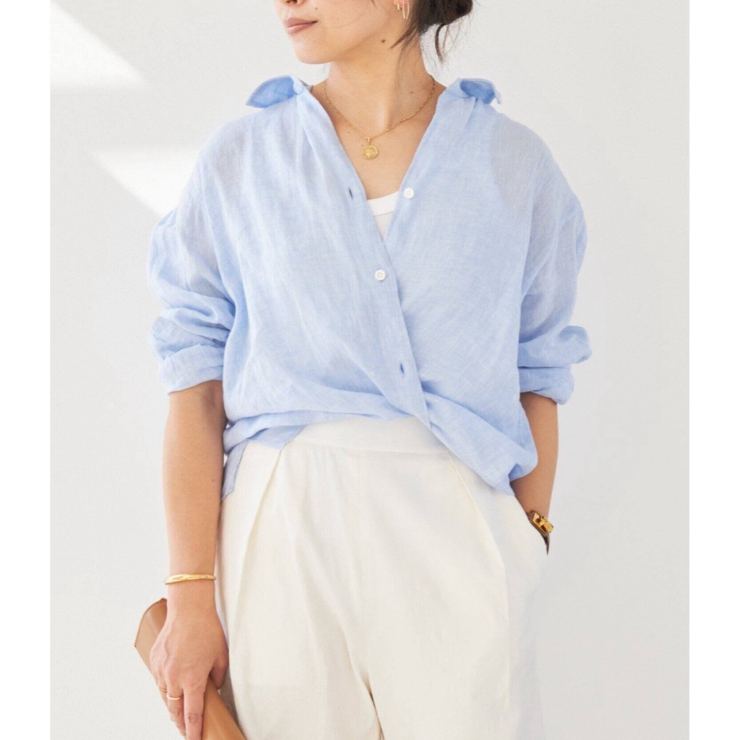 DEUXIEME CLASSE - Deuxieme Classe リネンウォッシュシャツ 未 DEUXIEME CLASSE - Deuxieme Classe リネンウォッシュシャツ 未