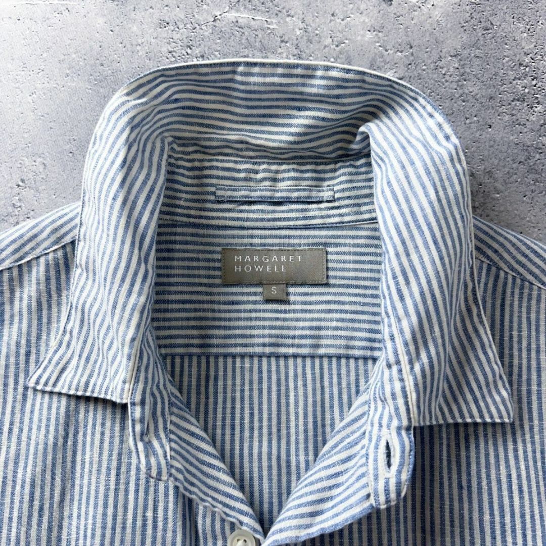MARGARET HOWELL - 美品 マーガレットハウエル リネン シャツ MARGARET HOWELL - 美品 マーガレットハウエル リネン シャツ