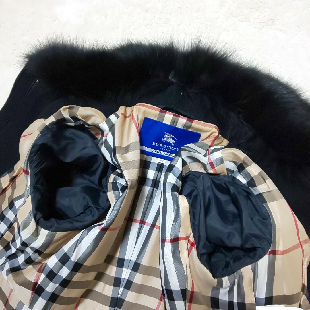 BURBERRY BLUE LABEL - 極美品 BURBERRY BLUE LABEL フォックス BURBERRY BLUE LABEL - 極美品 BURBERRY BLUE LABEL フォックス