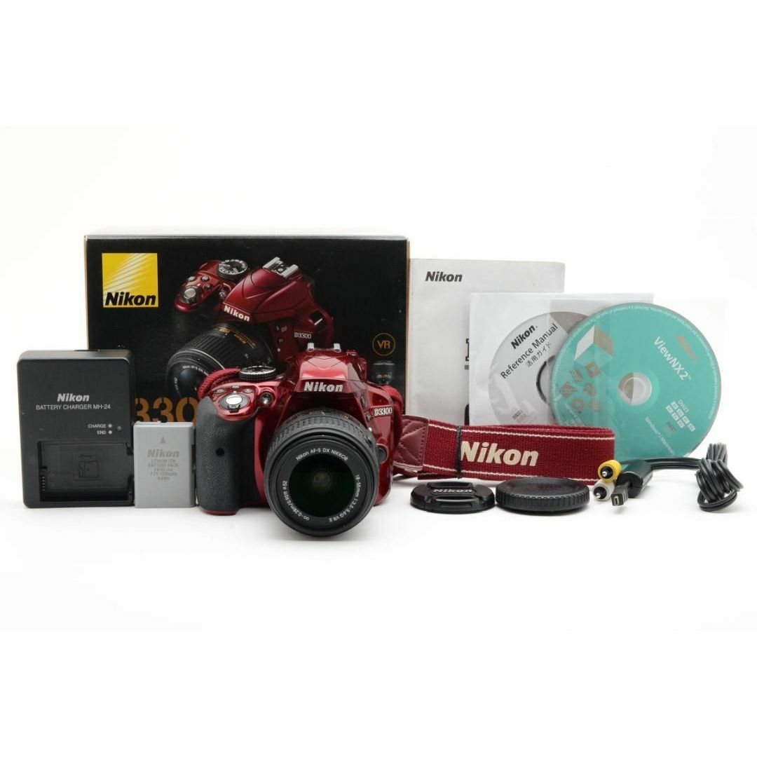 Nikon ニコン D3300 レンズキット デジタル一眼カメラ レッド 赤 Nikon ニコン D3300 レンズキット デジタル一眼カメラ レッド 赤