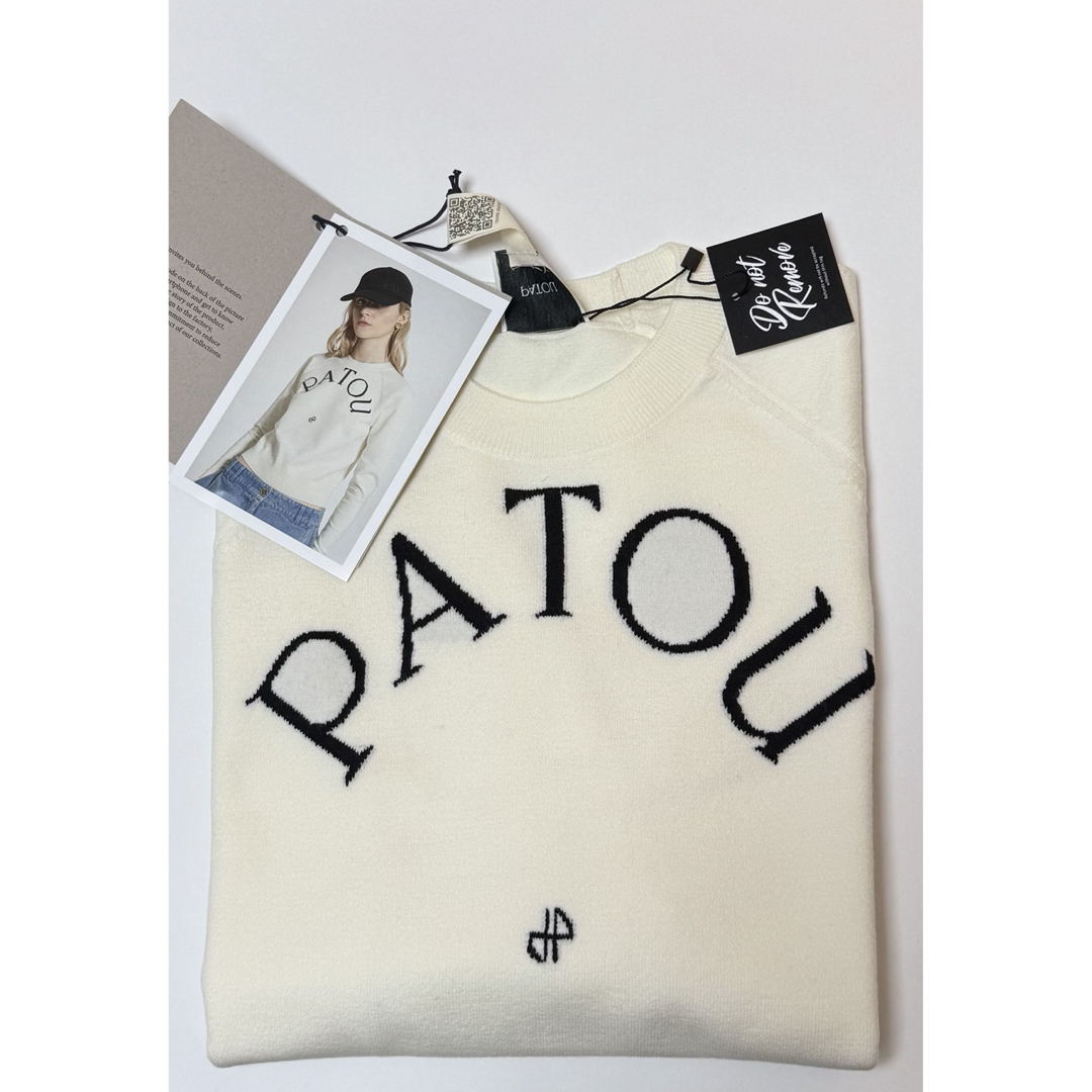 PATOU - 【新品/M】Patou パトゥ ロゴ クルーネック ニット PATOU - 【新品/M】Patou パトゥ ロゴ クルーネック ニット
