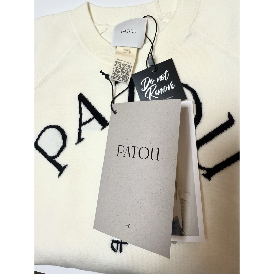 PATOU - 【新品/M】Patou パトゥ ロゴ クルーネック ニット PATOU - 【新品/M】Patou パトゥ ロゴ クルーネック ニット