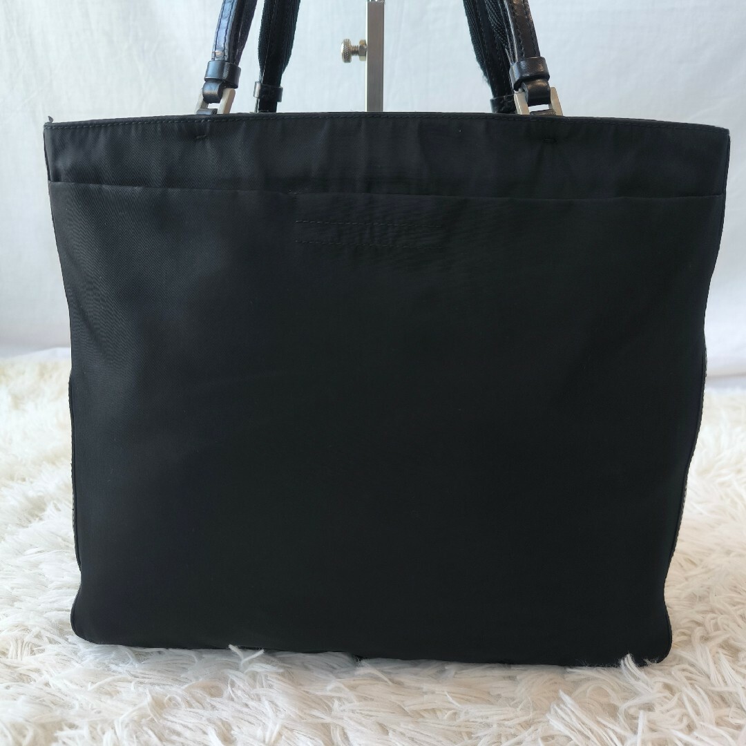 PRADA - PRADA プラダ ハンドバッグ トート 三角ロゴ ナイロン PRADA - PRADA プラダ ハンドバッグ トート 三角ロゴ ナイロン