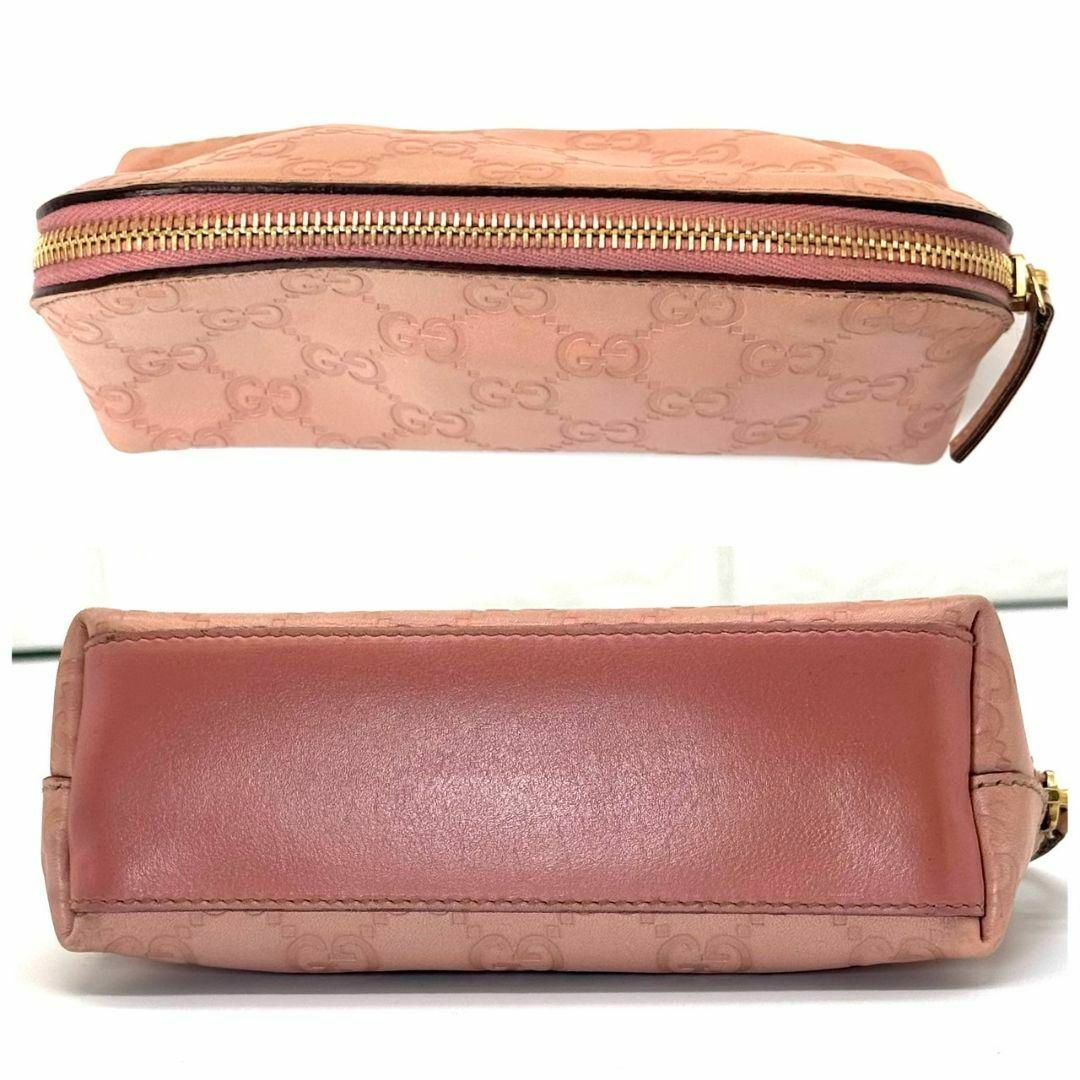 GUCCI - 美品 グッチ シマ ポーチ マルチケース レザー GG GUCCI - 美品 グッチ シマ ポーチ マルチケース レザー GG