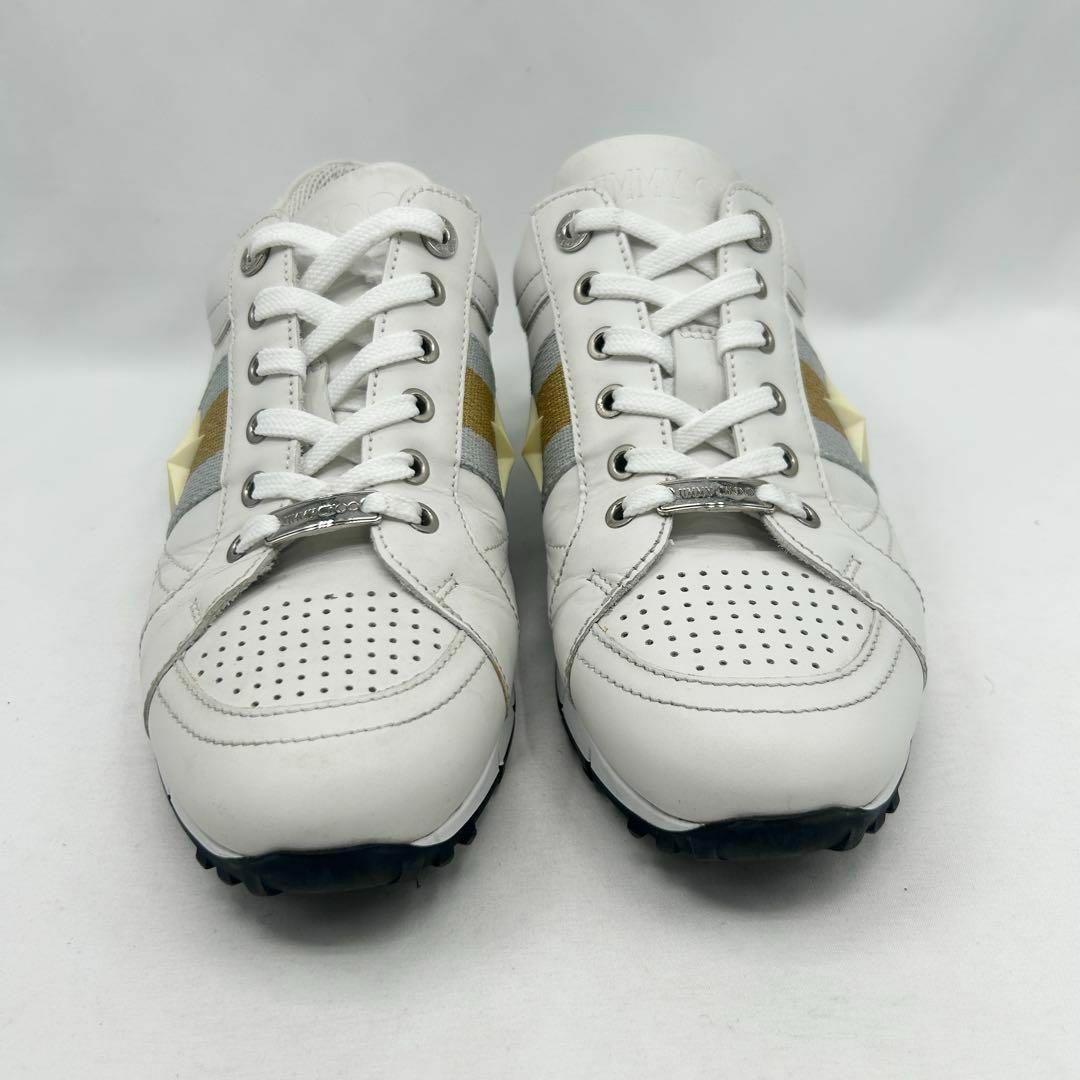 JIMMY CHOO - 【美品】JIMMY CHOO RAFI レザー スタッズ スター JIMMY CHOO - 【美品】JIMMY CHOO RAFI レザー スタッズ スター