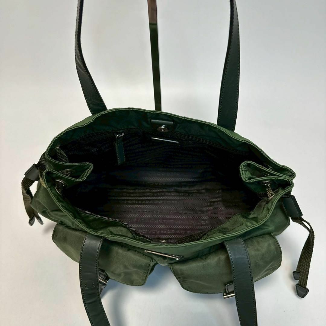 PRADA - m19 保存袋 Gカード付 プラダ 三角ロゴ ナイロン レザー PRADA - m19 保存袋 Gカード付 プラダ 三角ロゴ ナイロン レザー