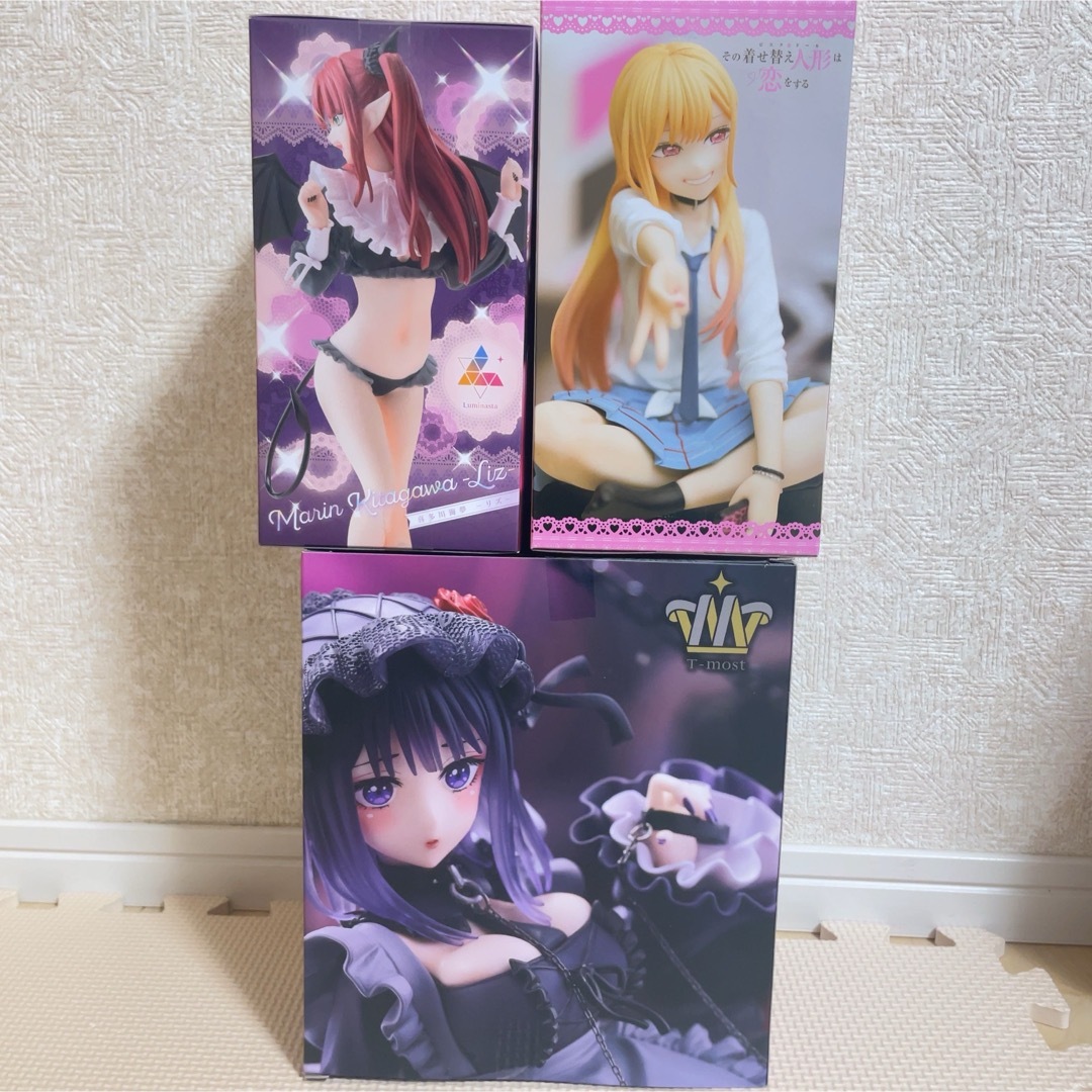新品未開封 着せ恋 喜多川海夢フィギュア 黒江雫 リズ セットの 新品未開封 着せ恋 喜多川海夢フィギュア 黒江雫 リズ セットの