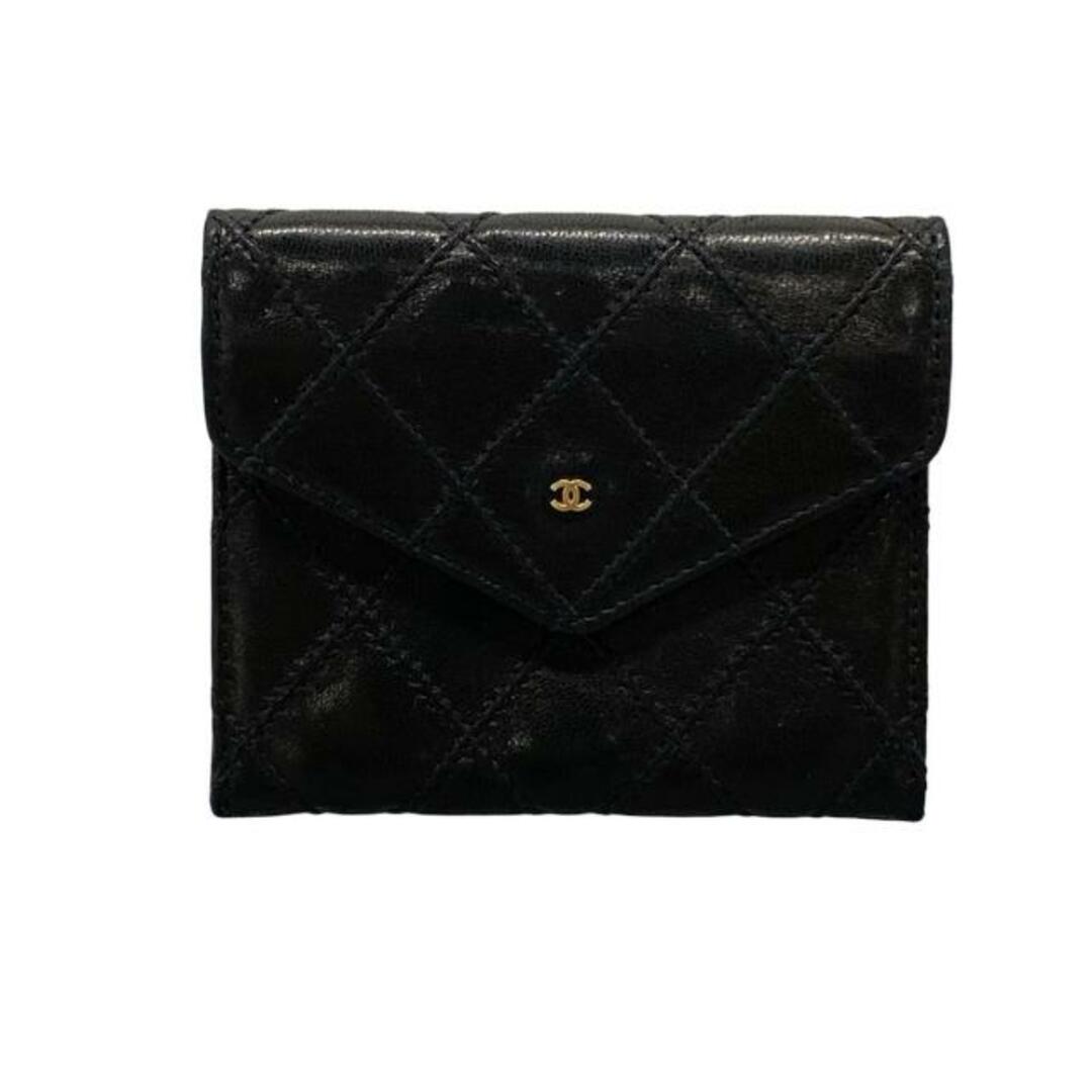 CHANEL - CHANEL(シャネル) コインケース ビコローレ 黒 レザー CHANEL - CHANEL(シャネル) コインケース ビコローレ 黒 レザー