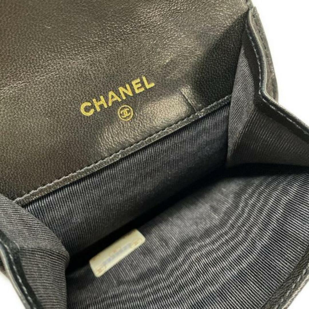 CHANEL - CHANEL(シャネル) コインケース ビコローレ 黒 レザー CHANEL - CHANEL(シャネル) コインケース ビコローレ 黒 レザー