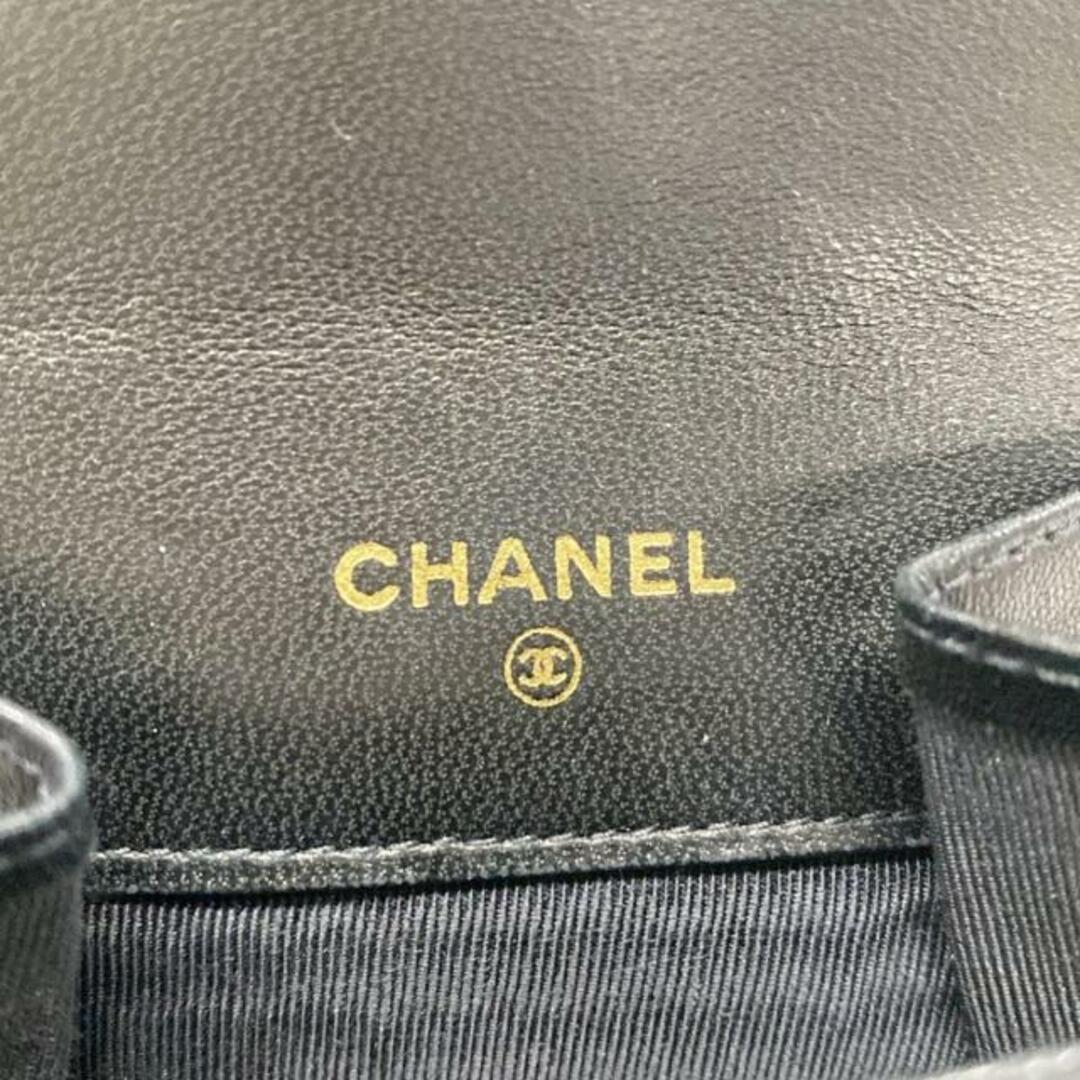 CHANEL - CHANEL(シャネル) コインケース ビコローレ 黒 レザー CHANEL - CHANEL(シャネル) コインケース ビコローレ 黒 レザー