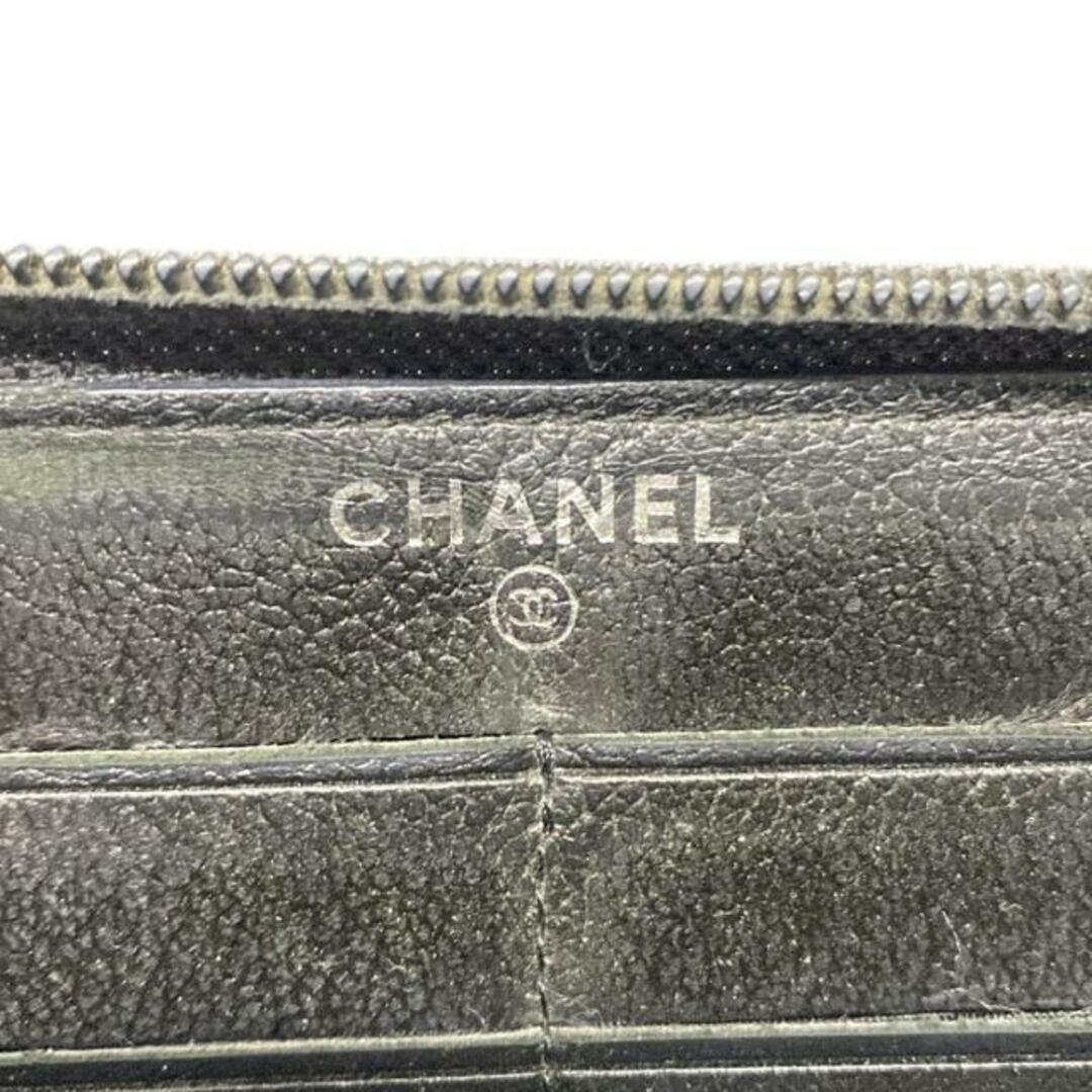 CHANEL - CHANEL(シャネル) 長財布 - 黒 ラウンドファスナー CHANEL - CHANEL(シャネル) 長財布 - 黒 ラウンドファスナー