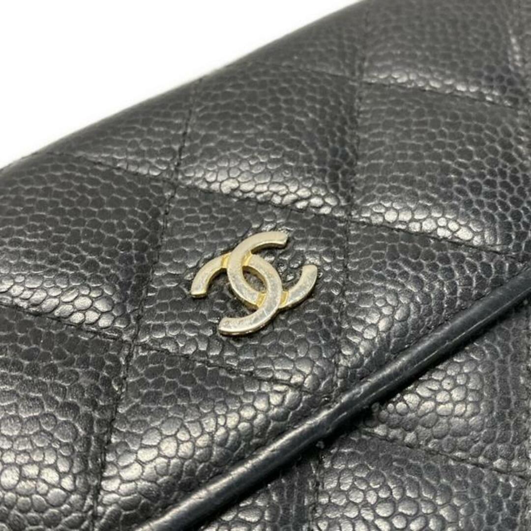 CHANEL - CHANEL(シャネル) 長財布 マトラッセ 黒 シルバー金具 CHANEL - CHANEL(シャネル) 長財布 マトラッセ 黒 シルバー金具