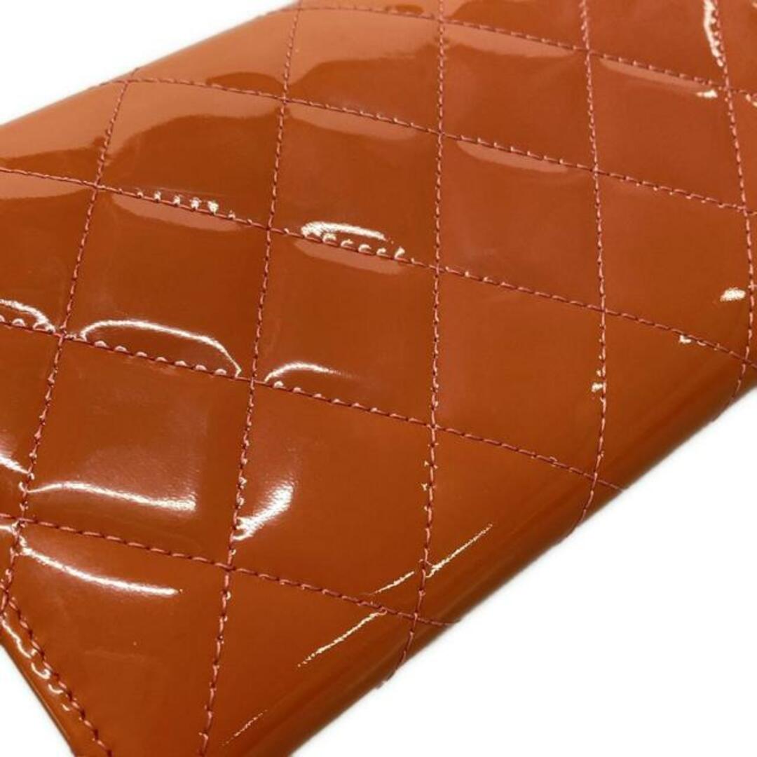 CHANEL - CHANEL(シャネル) 長財布 マトラッセ オレンジ×ピンク CHANEL - CHANEL(シャネル) 長財布 マトラッセ オレンジ×ピンク