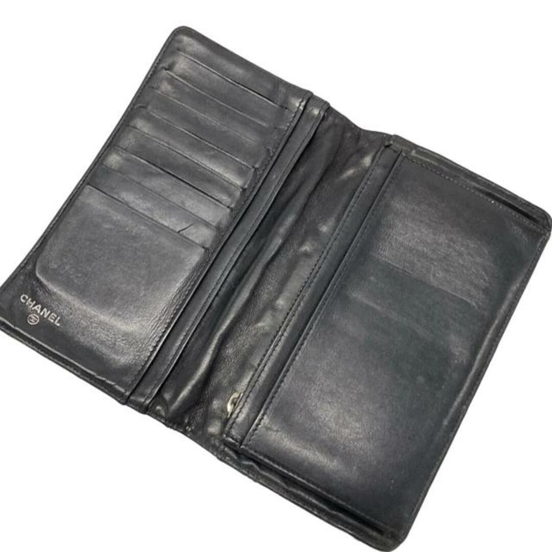 CHANEL - CHANEL(シャネル) 長財布 ワイルドステッチ 黒 ココ CHANEL - CHANEL(シャネル) 長財布 ワイルドステッチ 黒 ココ