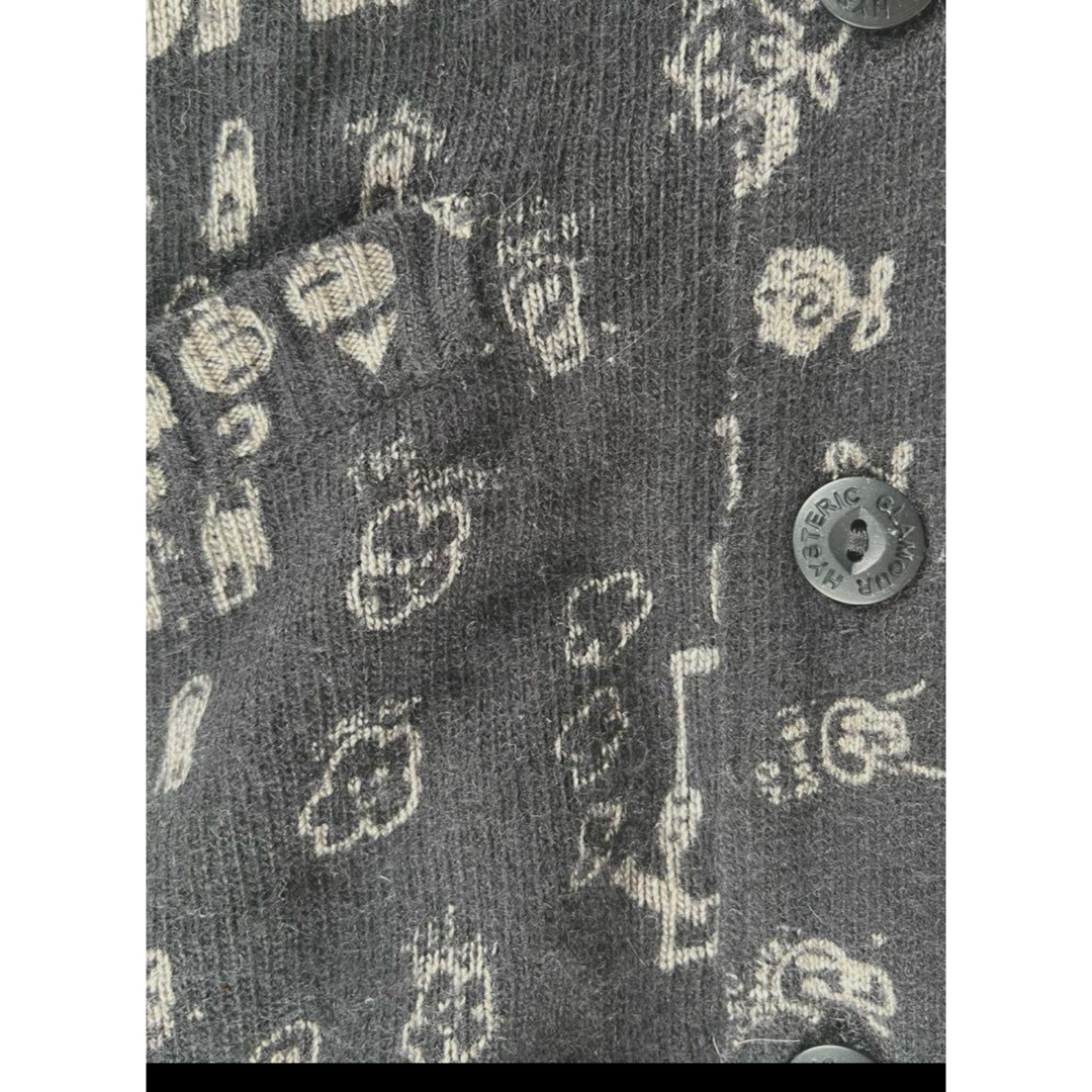 HYSTERIC GLAMOUR - HystericGlamour落書きうさぎカーディガン HYSTERIC GLAMOUR - HystericGlamour落書きうさぎカーディガン