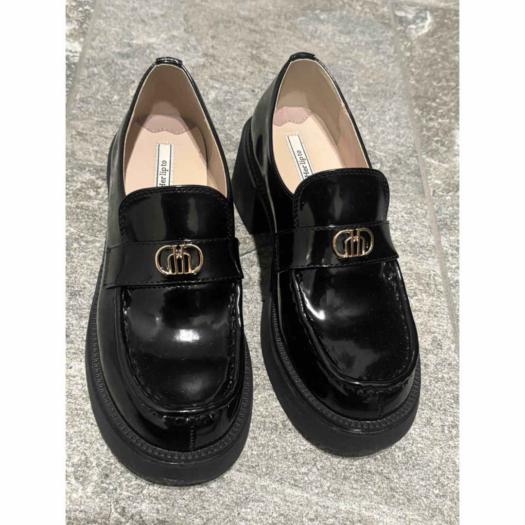 Her lip to - Herlipto Trois Logo Loafersの通販 by shop Her lip to - Herlipto Trois Logo Loafersの通販 by shop