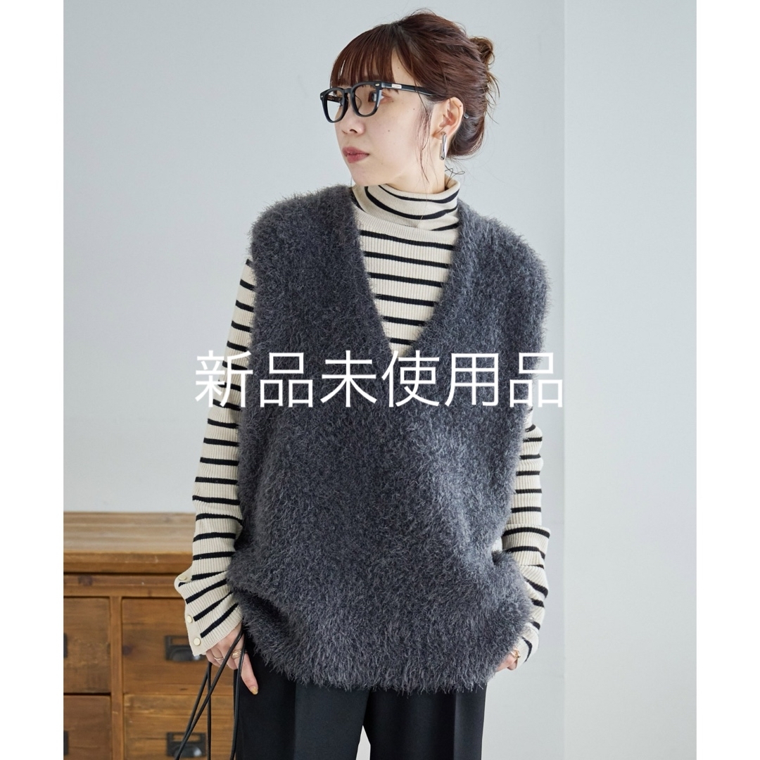 Discoat - 【新品】 Discoat フェザーヤーンチュニックベスト Discoat - 【新品】 Discoat フェザーヤーンチュニックベスト