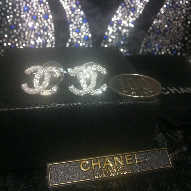 CHANEL パールピアス 正規品