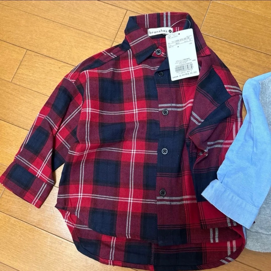 familiar - 新品未使用 中古 90cm 男の子 長袖シャツ まとめ売り familiar - 新品未使用 中古 90cm 男の子 長袖シャツ まとめ売り